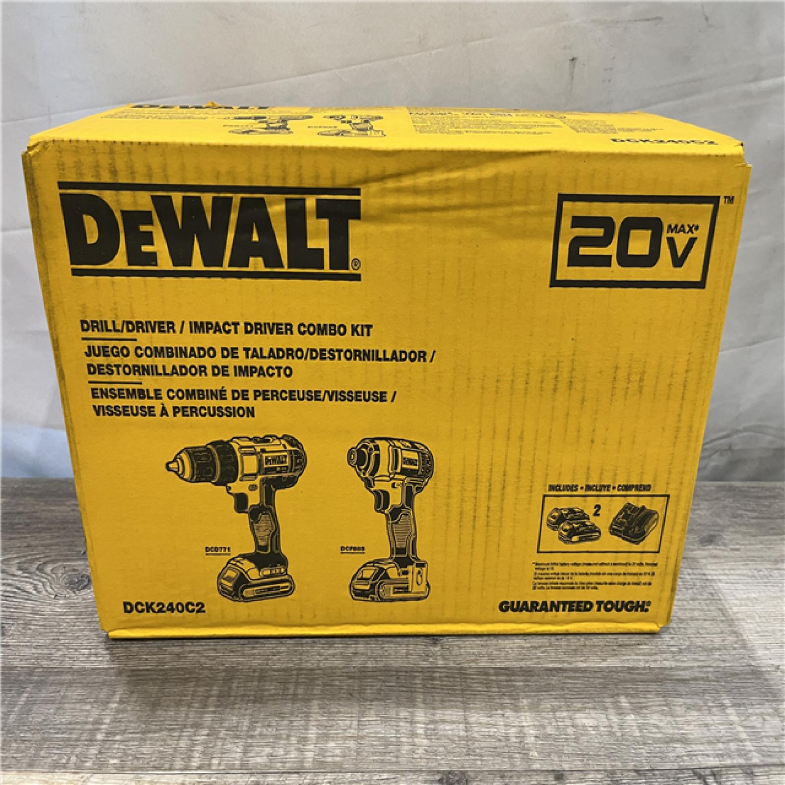 NEW - DEWALT 20V MAX Cordless Drill/Impact 2 Tool Combo Kit