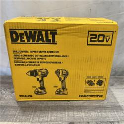 NEW - DEWALT 20V MAX Cordless Drill/Impact 2 Tool Combo Kit
