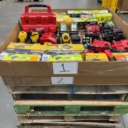 DALLAS LOCATION - AS-IS BATTERY AND CHARGERS PALLET
