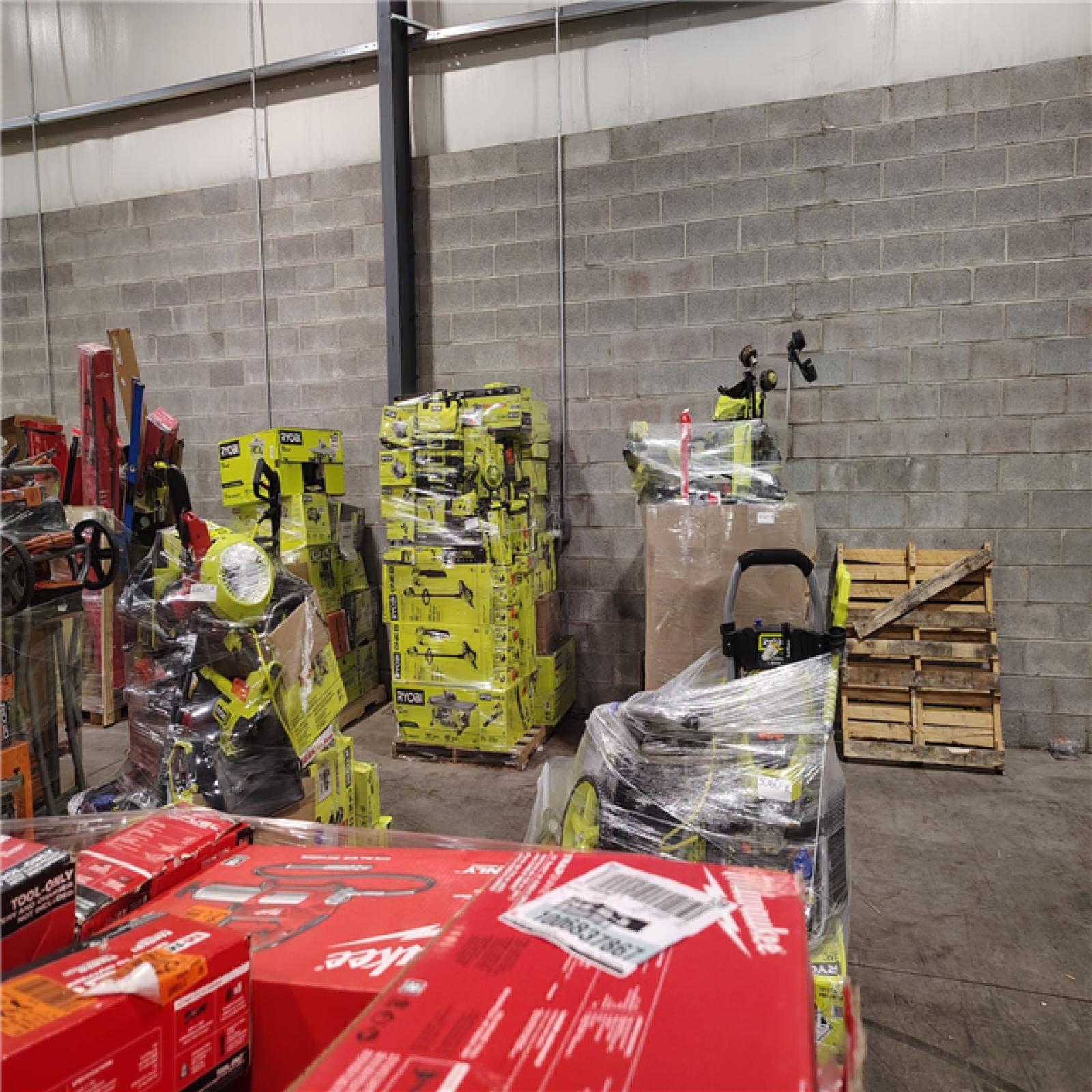 Pittston Location As-Is Power Tools Partial Truckload (13 Pallets) 3060-B