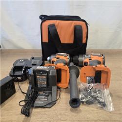 AS-IS RIDGID 18V Brushless Cordless 2-Tool Combo Kit