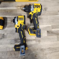 HOUSTON LOCATION - AS-IS DEWALT 20V MAX XR Cordless Drill/Driver, ATOMIC Impact Driver 2 Tool Combo Kit, (2) 2.0Ah Batteries, Charger, and Bag