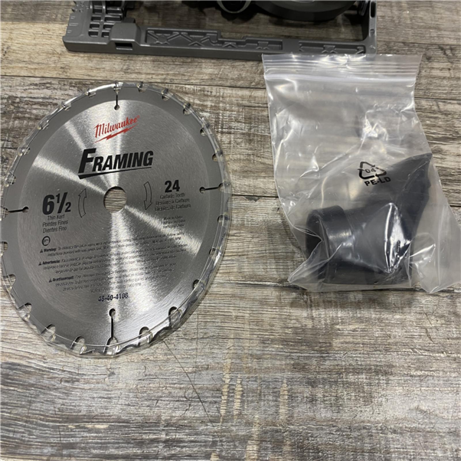 AS-IS Milwaukee FUEL 18V Lithium-Ion Brushless Cordless 6-1/2 in. Circular Saw (Tool-Only)