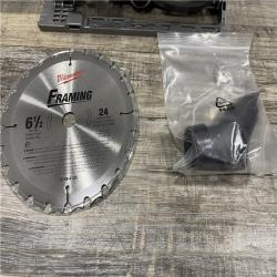 AS-IS Milwaukee FUEL 18V Lithium-Ion Brushless Cordless 6-1/2 in. Circular Saw (Tool-Only)