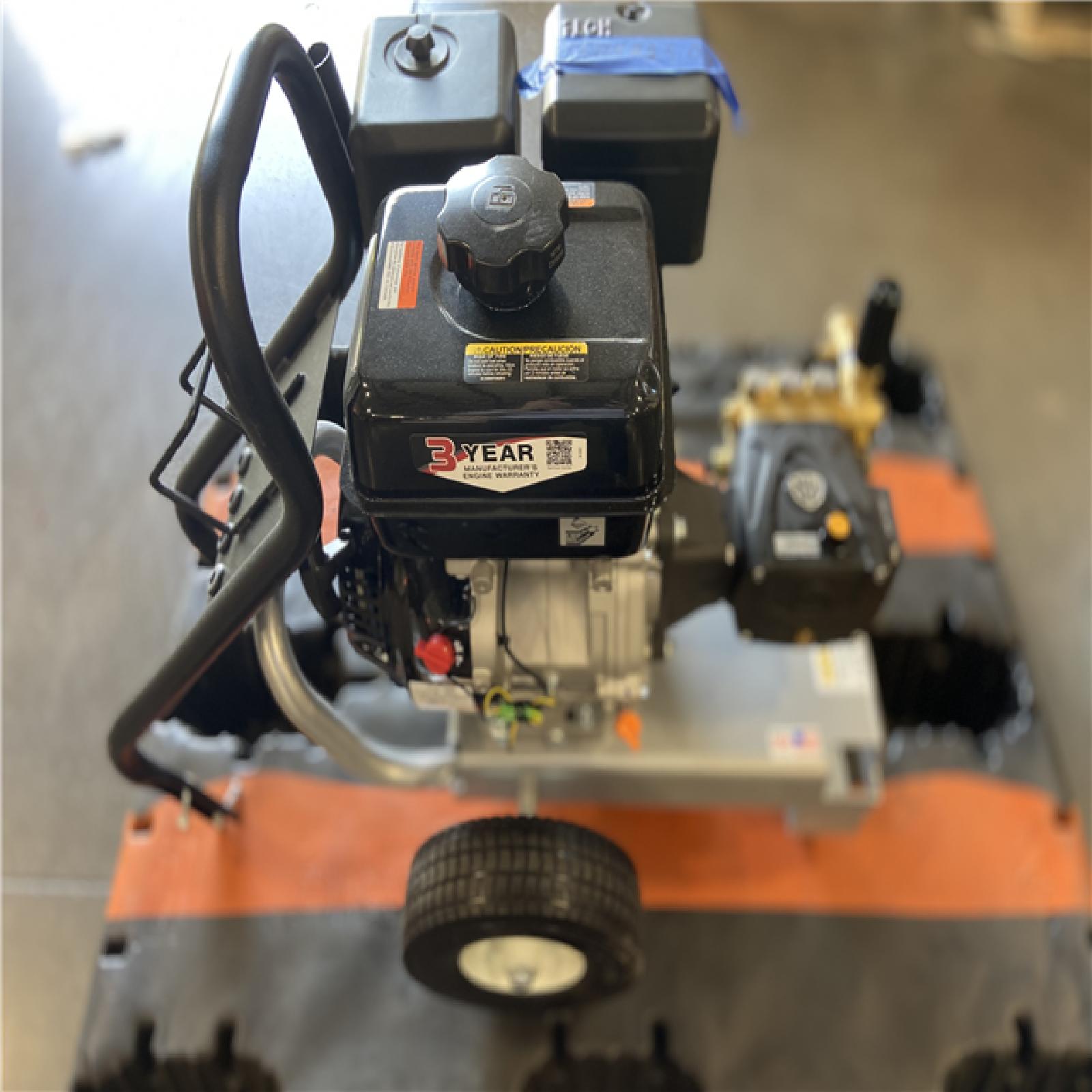 DALLAS LOCATION- AS-IS MI-T-M Gas-Powered Pressure Washer: Heavy Duty, Cart, 4,200 psi, 3.4 gpm