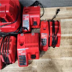 HOUSTON LOCATION - AS - IS MILWAUKEE BATTERY CHARGER PACK QTY - 6