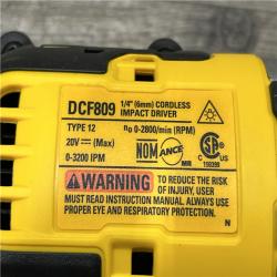 AS-IS DEWALT Atomic 20V Max Lithium-Ion Brushless Cordless Compact 1/4 in. Impact Driver Kit