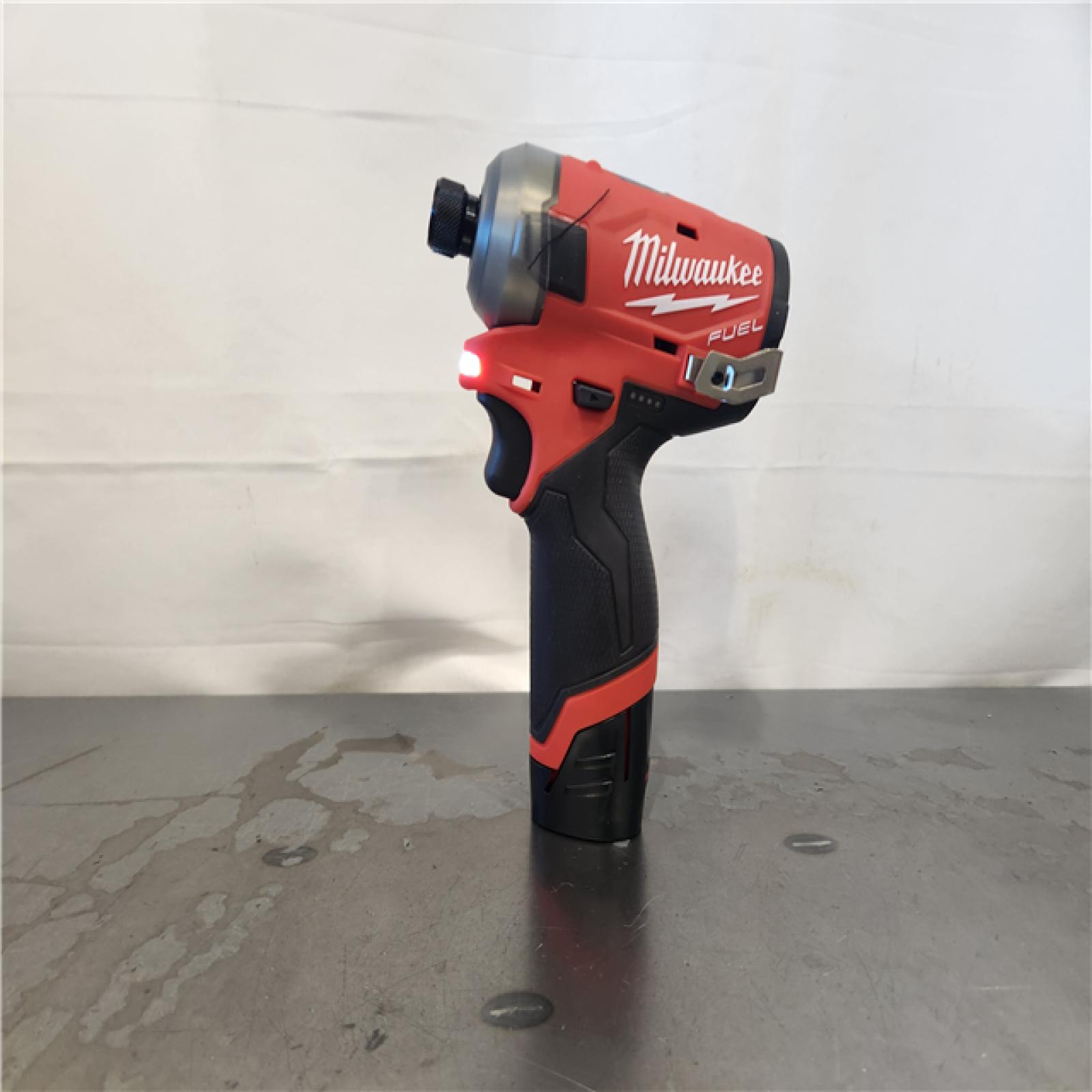 AS-IS- Milwaukee  FUEL SURGE 12V Lithium-Ion Brushless Cordless 1/4 in. Hex Impact Driver Compact Kit