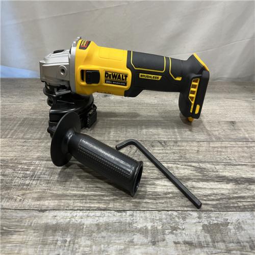 AS-IS DEWALT 20-Volt MAX Cordless Brushless 4-1/2 in. Angle Grinder with Slide Switch (Tool Only)