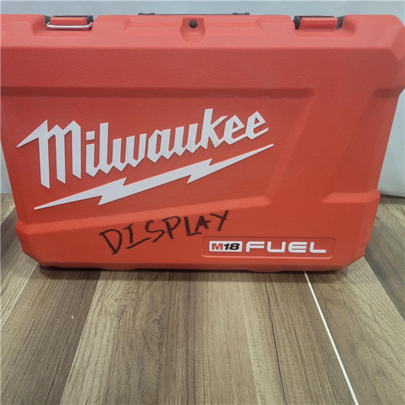 AS-IS MILWAUKEE M18 FUEL 18V Lithium-Ion Brushless Cordless Hammer Drill and Impact Driver Combo Kit (2-Tool) with 2 Batteries