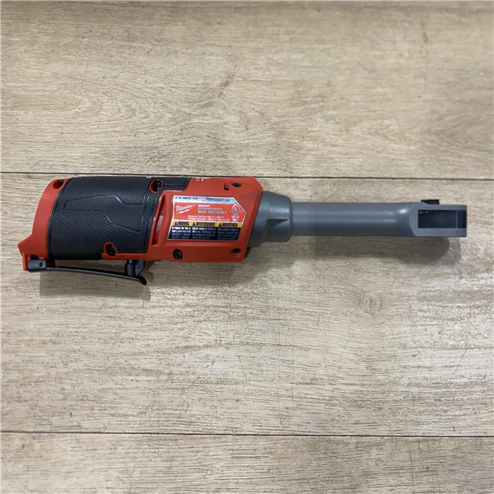 AS-IS Milwaukee FUEL INSIDER 12V Lithium-Ion Brushless Cordless 1/4 in. - 3/8 in. Extended Reach Box Ratchet (Tool-Only)