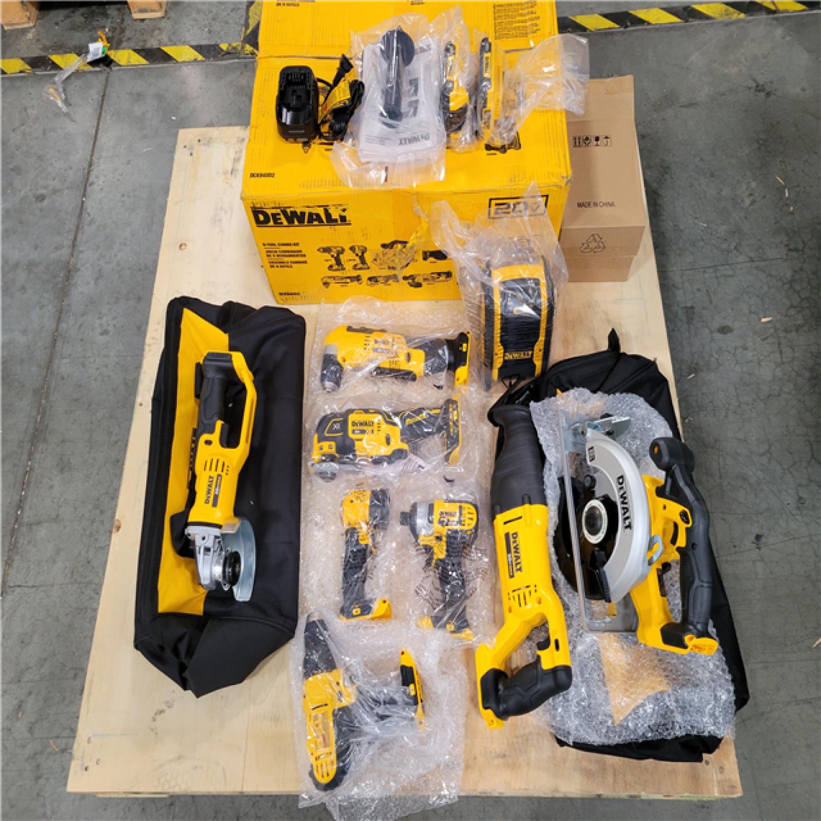 CALIFORNIA AS-IS DEWALT 9 TOOL COMBO KIT