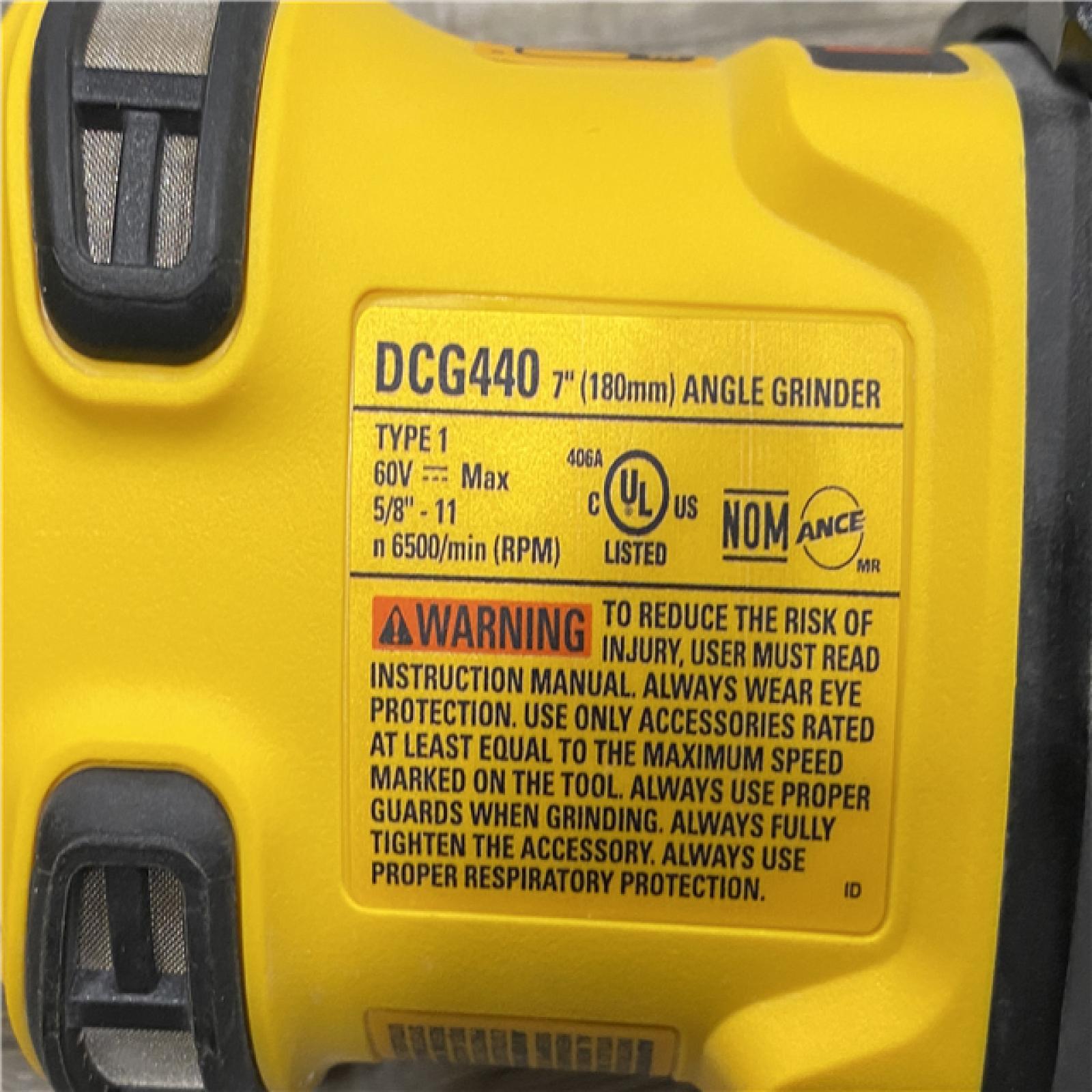 AS-IS DEWALT FLEXVOLT 60V Cordless 7 in. Angle Grinder (Tool-Only)