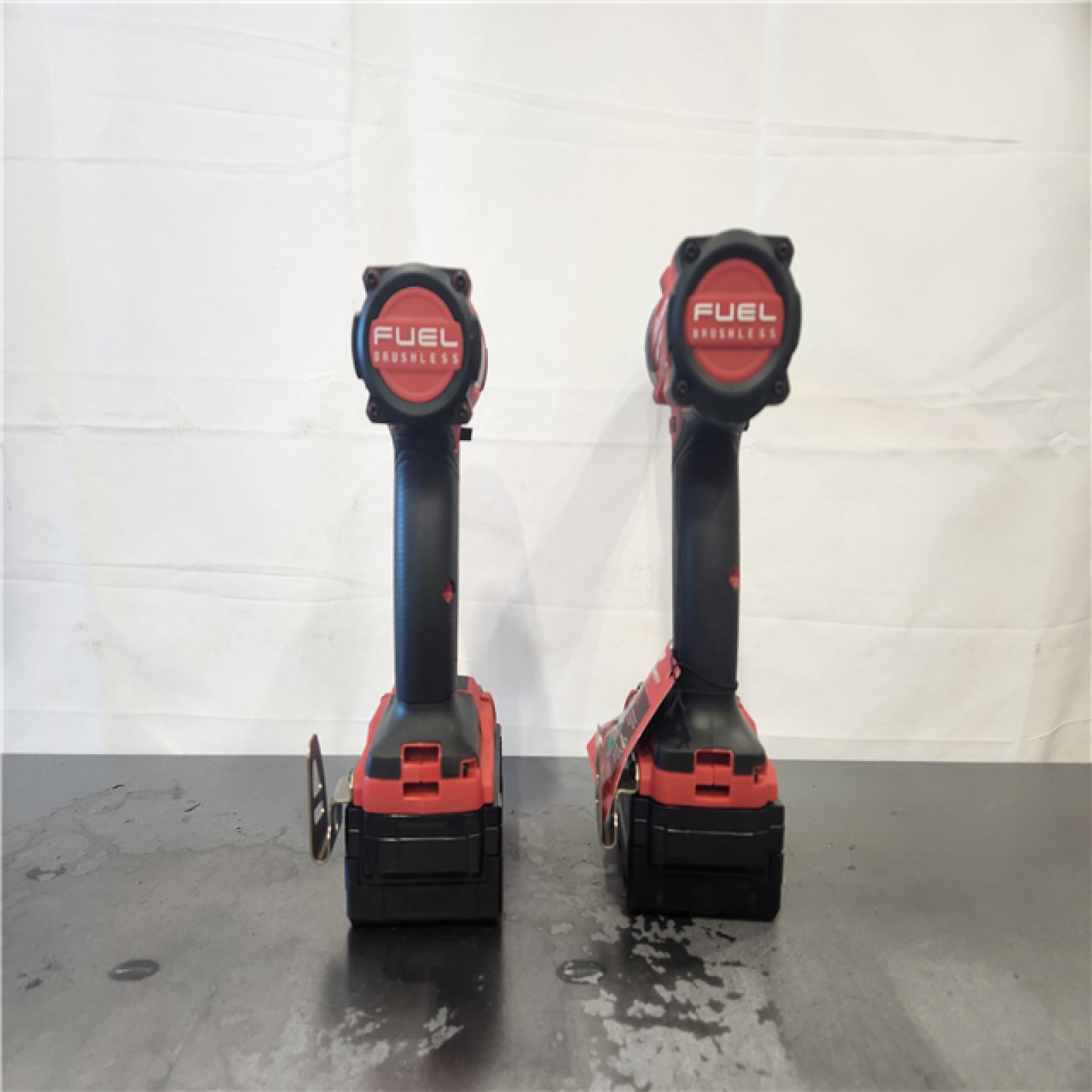 AS-IS- Milwaukee FUEL 18V Lithium-Ion Brushless Cordless Hammer Drill and Impact Driver Combo Kit