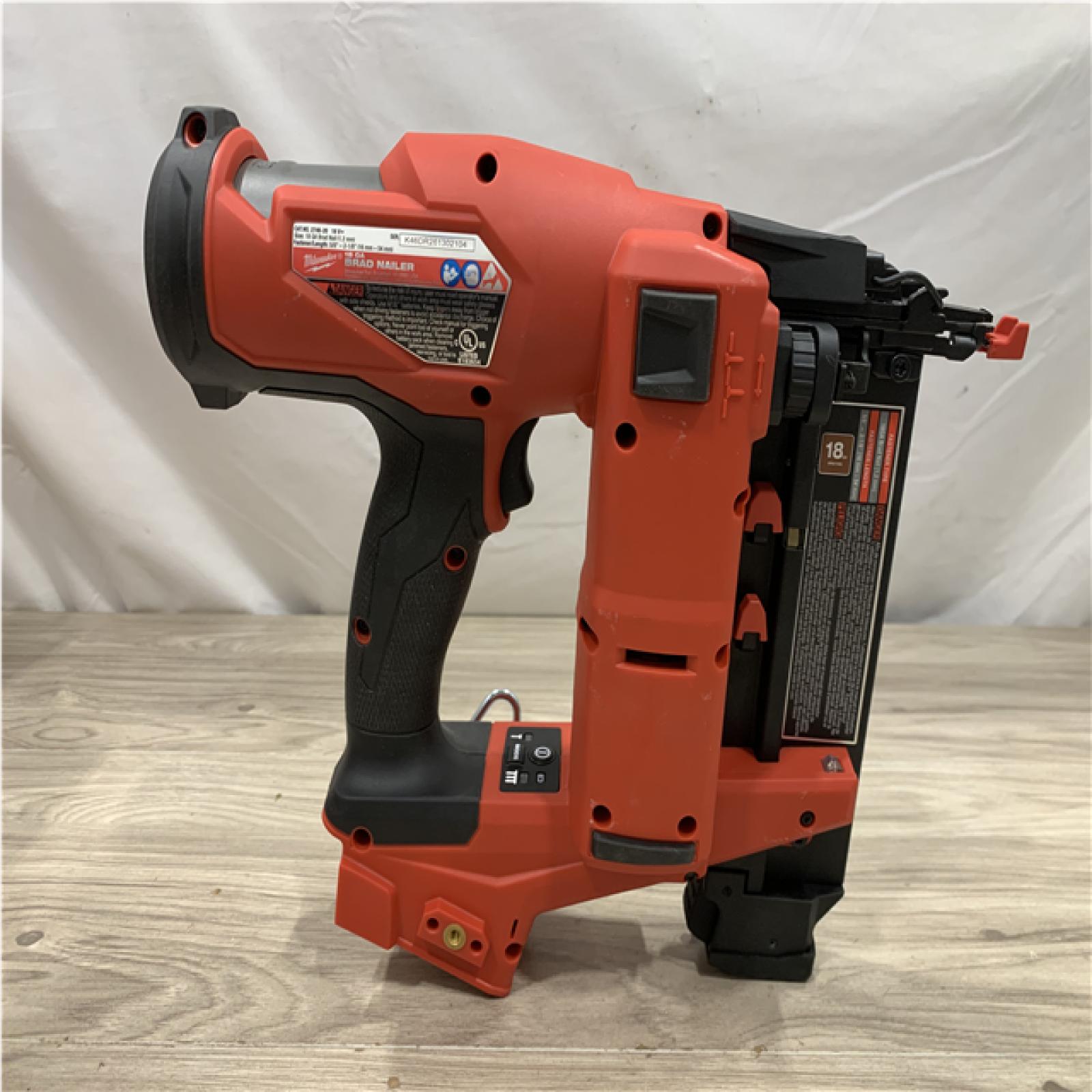 AS-IS Milwaukee FUEL 18-Volt Lithium-Ion Brushless Cordless Gen II 18-Gauge Brad Nailer (Tool-Only)