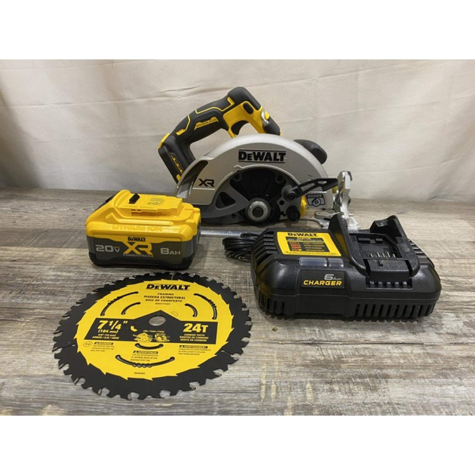 AS-IS DEWALT 20V MAX Lithium-Ion 7-1/4 in. Cordless Circular Saw Kit
