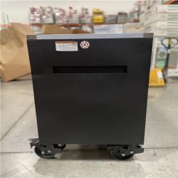 DALLAS LOCATION- Husky 96 in. W x 24 in. D 16-Drawer Heavy-Duty Mobile Workbench with Stainless Steel Top in Matte Black