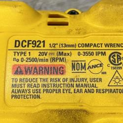 AS-IS DEWALT ATOMIC 20V MAX Cordless Brushless 1/2 in. Variable Speed Impact Wrench (Tool Only)