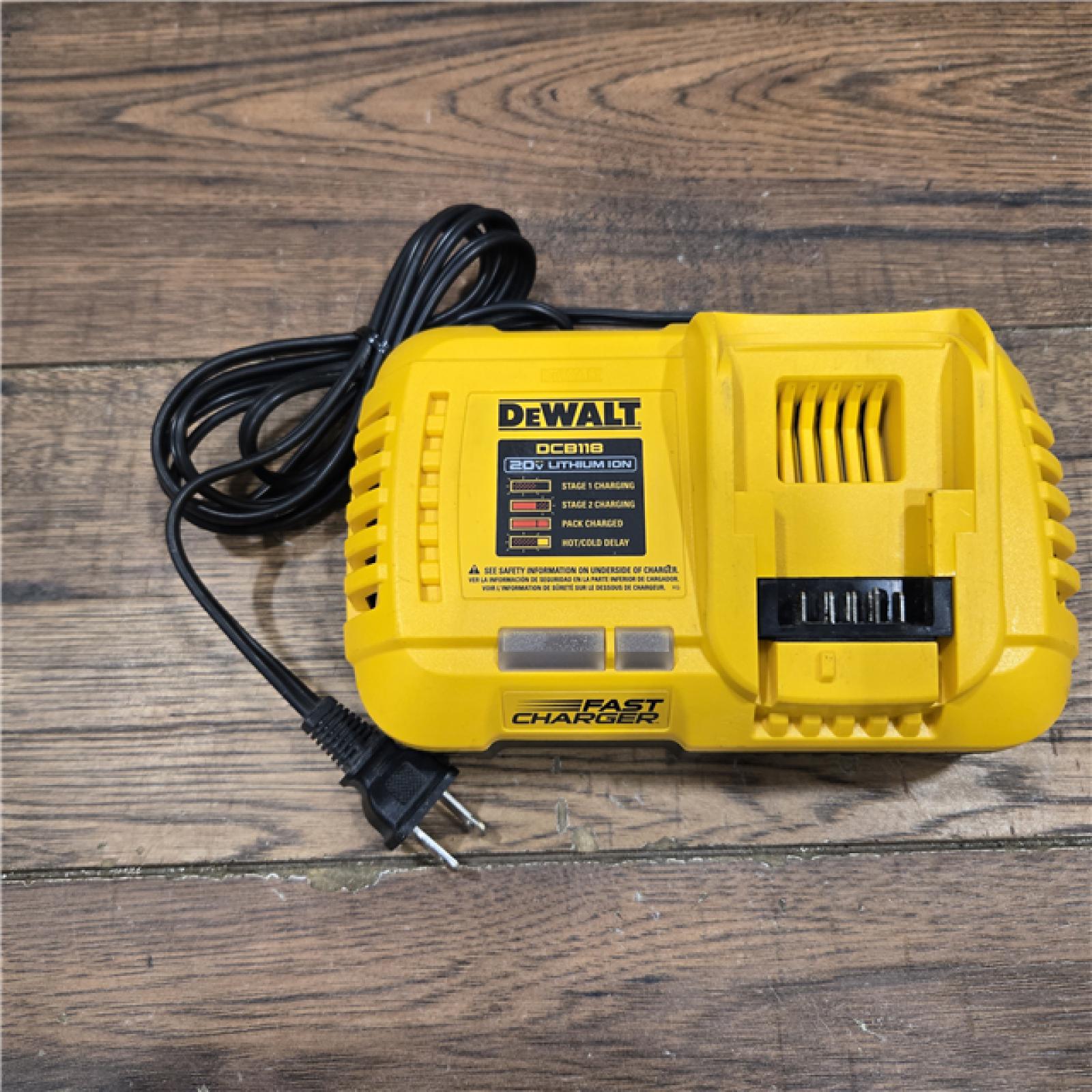 AS-IS DeWalt 20V Max Fan-Cooled Fast Charger DCB118