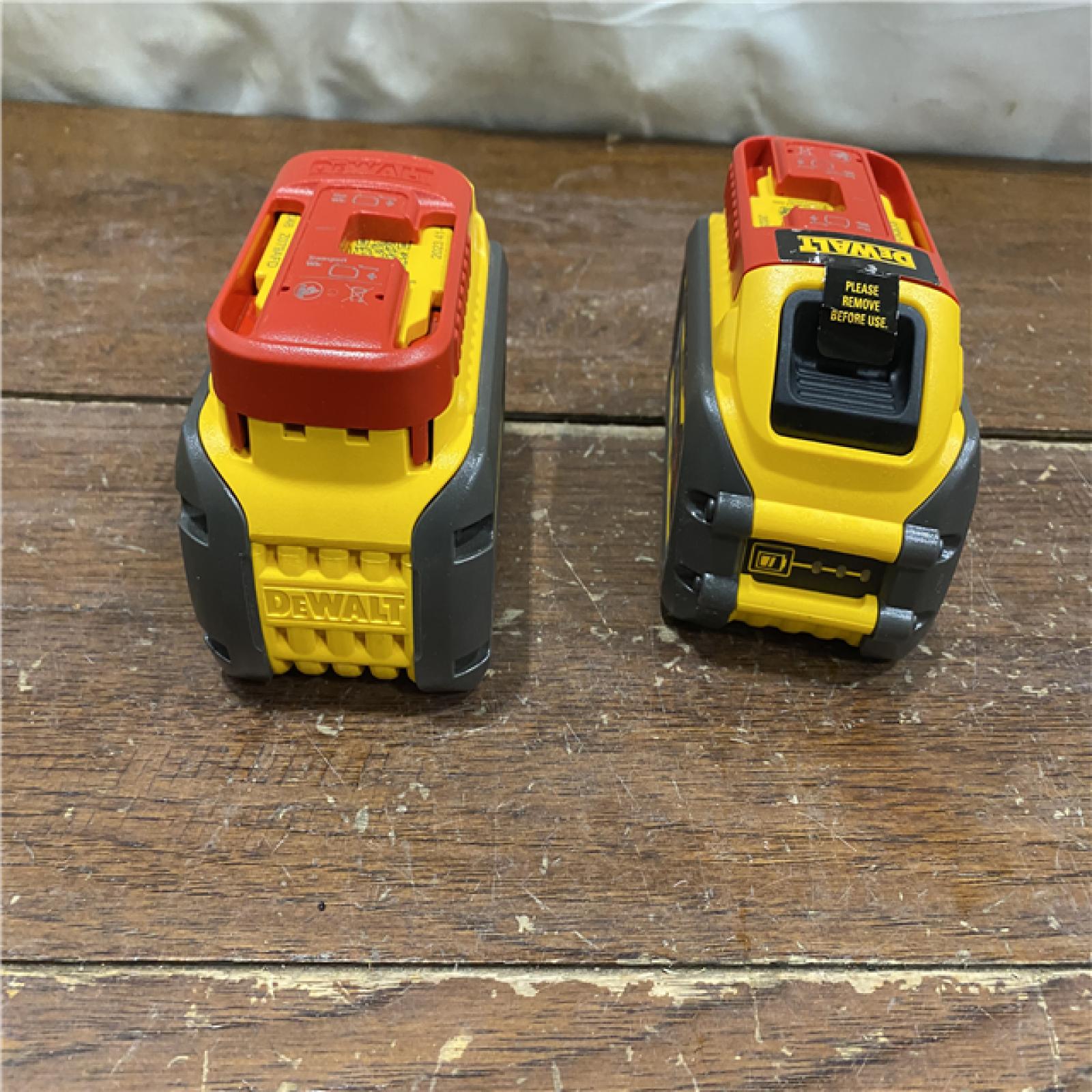 AS-IS DEWALT FLEXVOLT 20V/60V MAX Lithium-Ion 6.0Ah Battery Pack (2 Pack)