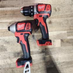 HOUSTON LOCATION - AS-IS Milwaukee 18V Lithium-Ion Cordless Drill Driver/Impact Driver Combo Kit