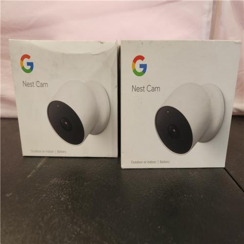 Phoenix AS-IS Google Nest Indoor/Outdoor Wireless Smart Security Camera (Battery) (2-Pack)
