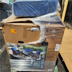 Phoenix NEW Hampton Bay Newshire 4-Piece Wicker Patio Conversation Set with Lake Cushions