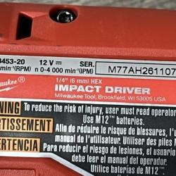 AS-IS Milwaukee FUEL 12-Volt Lithium-Ion Brushless Cordless Hammer Drill and Impact Driver Combo Kit