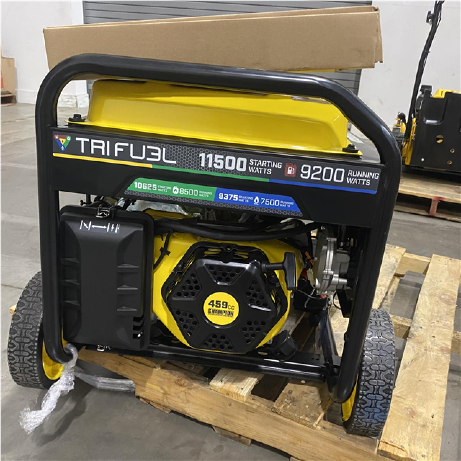 Dallas Location - As-Is Champion 201412 11500W Tri Fuel Generator