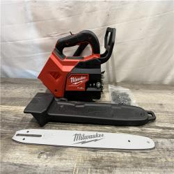 AS-IS Milwaukee FUEL 14 in. 18V Lithium-Ion Brushless Cordless Battery Top Handle Chainsaw (Tool Only)
