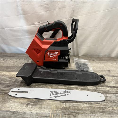 AS-IS Milwaukee FUEL 14 in. 18V Lithium-Ion Brushless Cordless Battery Top Handle Chainsaw (Tool Only)