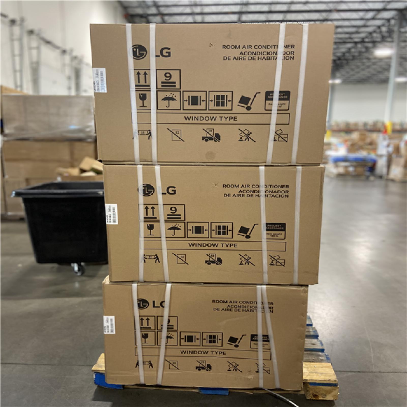 DALLAS LOCATION - LG 18,000 BTU 208/230V Window Air Conditioner Cools 1,000 Sq. Ft.  (6 units)