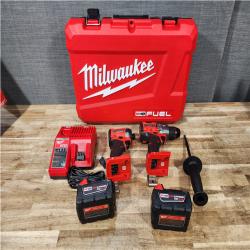 Houston Location AS-IS Milwaukee FUEL 18V Lithium-Ion Brushless Cordless Hammer Drill and Impact Driver Combo Kit