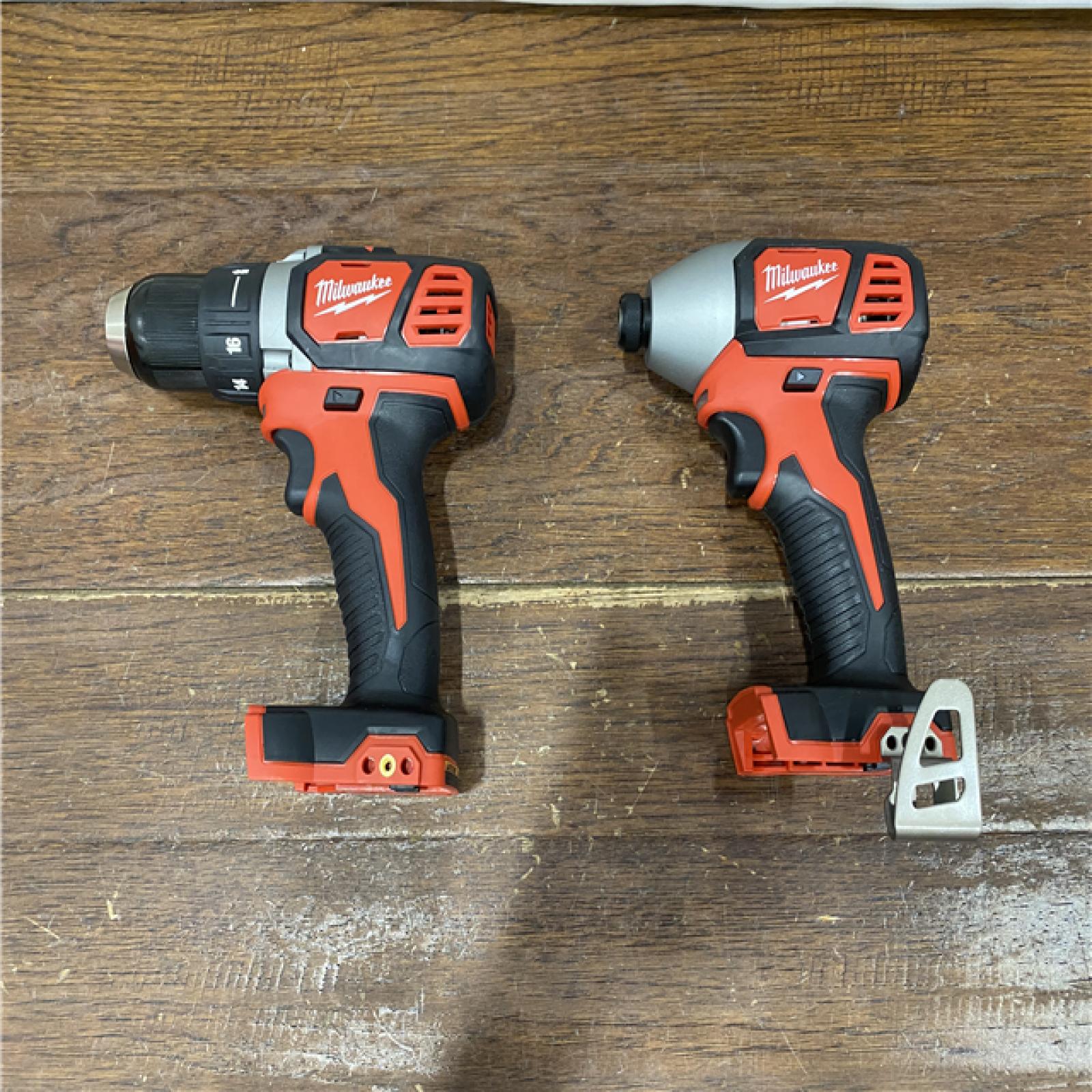 AS-IS Milwaukee M18 18V Cordless Brushed 2 Tool Drill/Driver and Impact Driver Kit