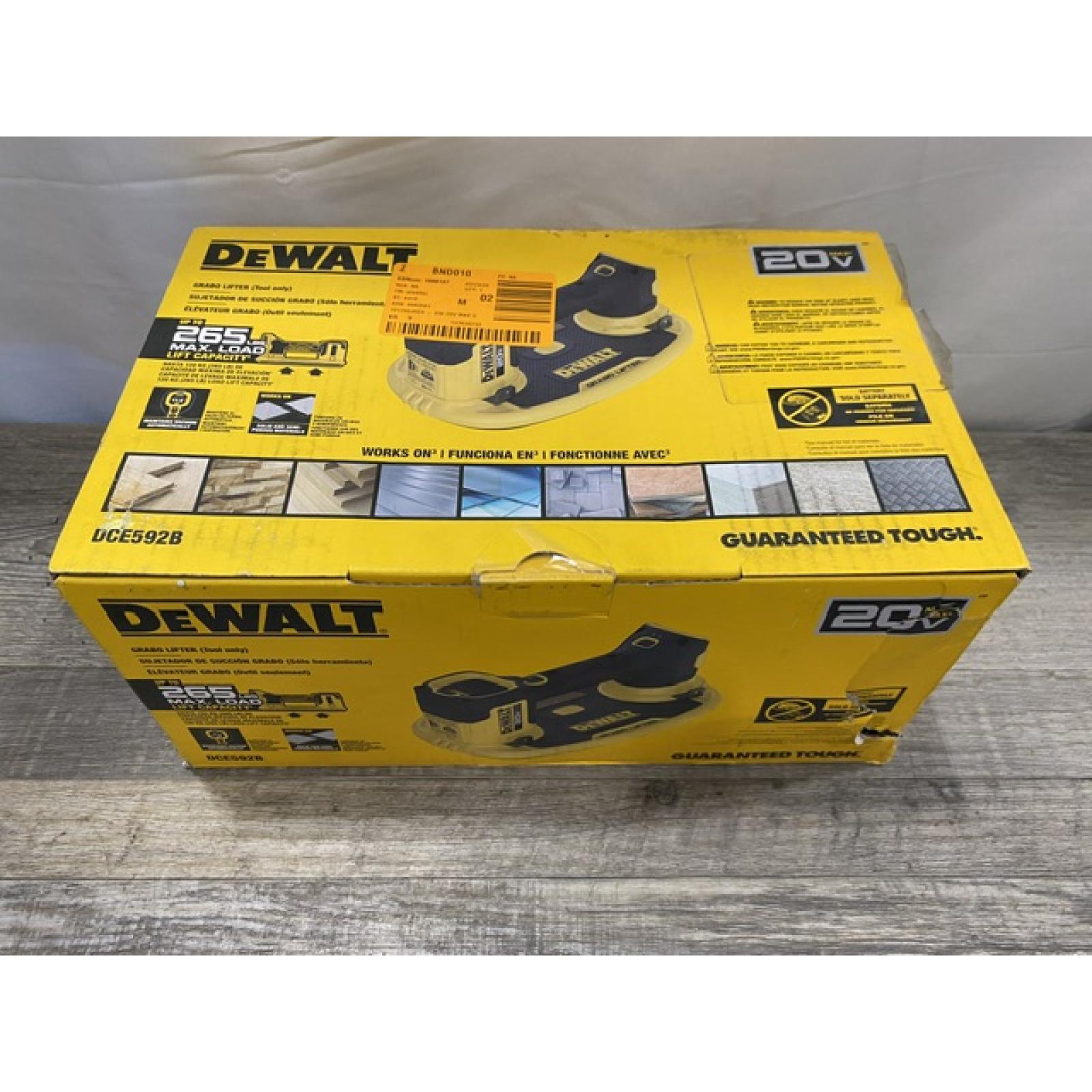 NEW - DEWALT 20-Volt Max Cordless GRABO Lifter (Tool Only)