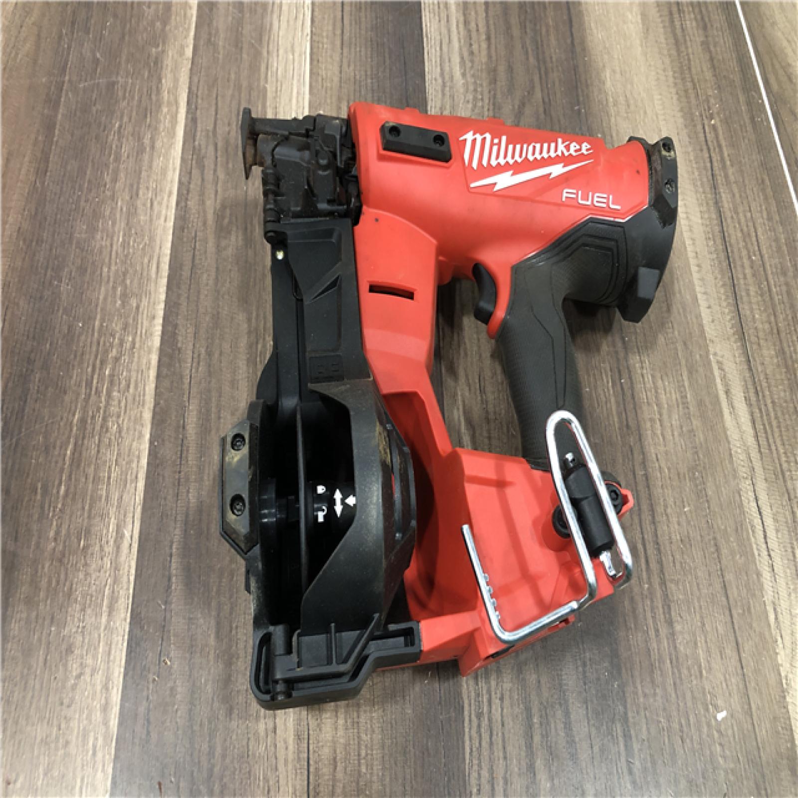 AS-IS Milwaukee FUEL 18-Volt Lithium-Ion Brushless Cordless Coil Roofing Nailer (Tool Only)