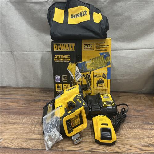 AS-IS DEWALT ATOMIC 20V MAX Lithium Ion Cordless 23 Gauge Pin Nailer Kit with 3.0Ah Battery and Charger