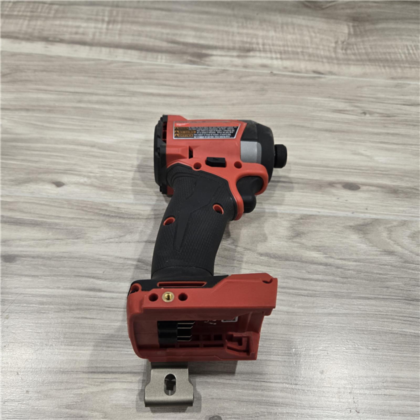 AS-IS Milwaukee 2953-20 18V Lithium-Ion Brushless Cordless 1/4   Hex Impact Driver Bare Tool  Red