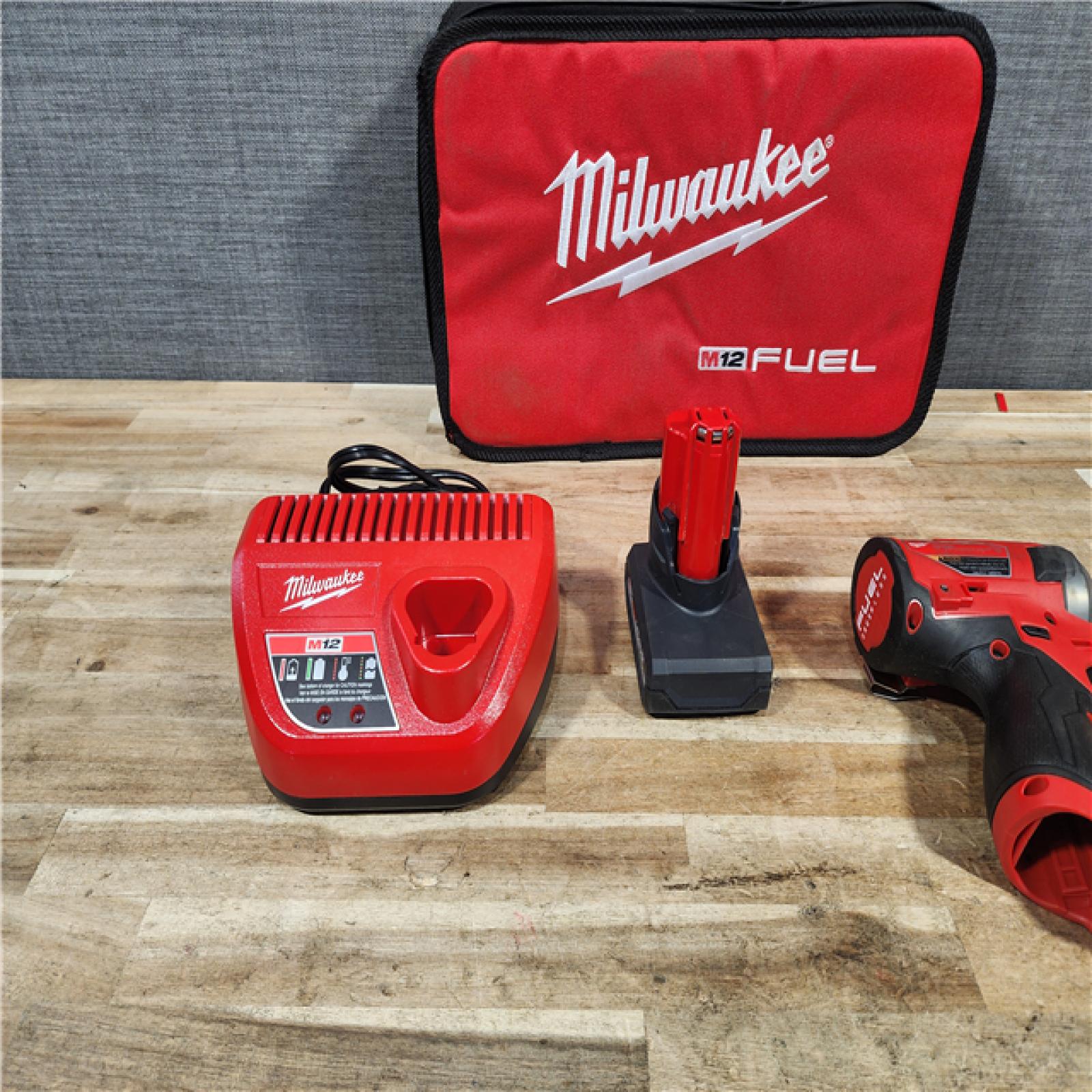HOUSTON LOCATION - AS - IS Milwaukee FUEL SURGE 12V Lithium-Ion Brushless Cordless 1/4 in. Hex Impact Driver Compact Kit