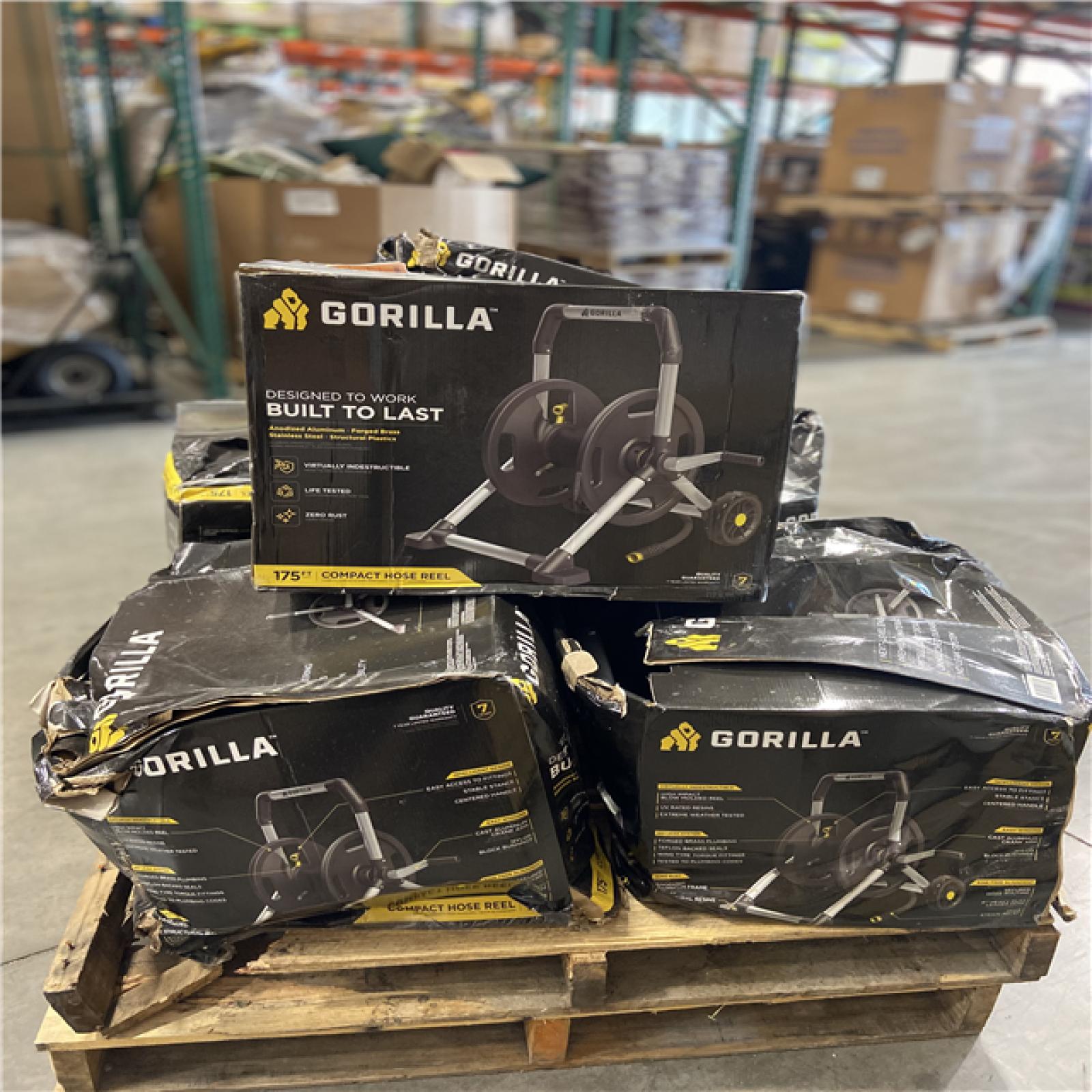 DALLAS LOCATION - Gorilla 175 ft. Aluminum Zero Rust Mobile Hose Reel (6 UNITS)