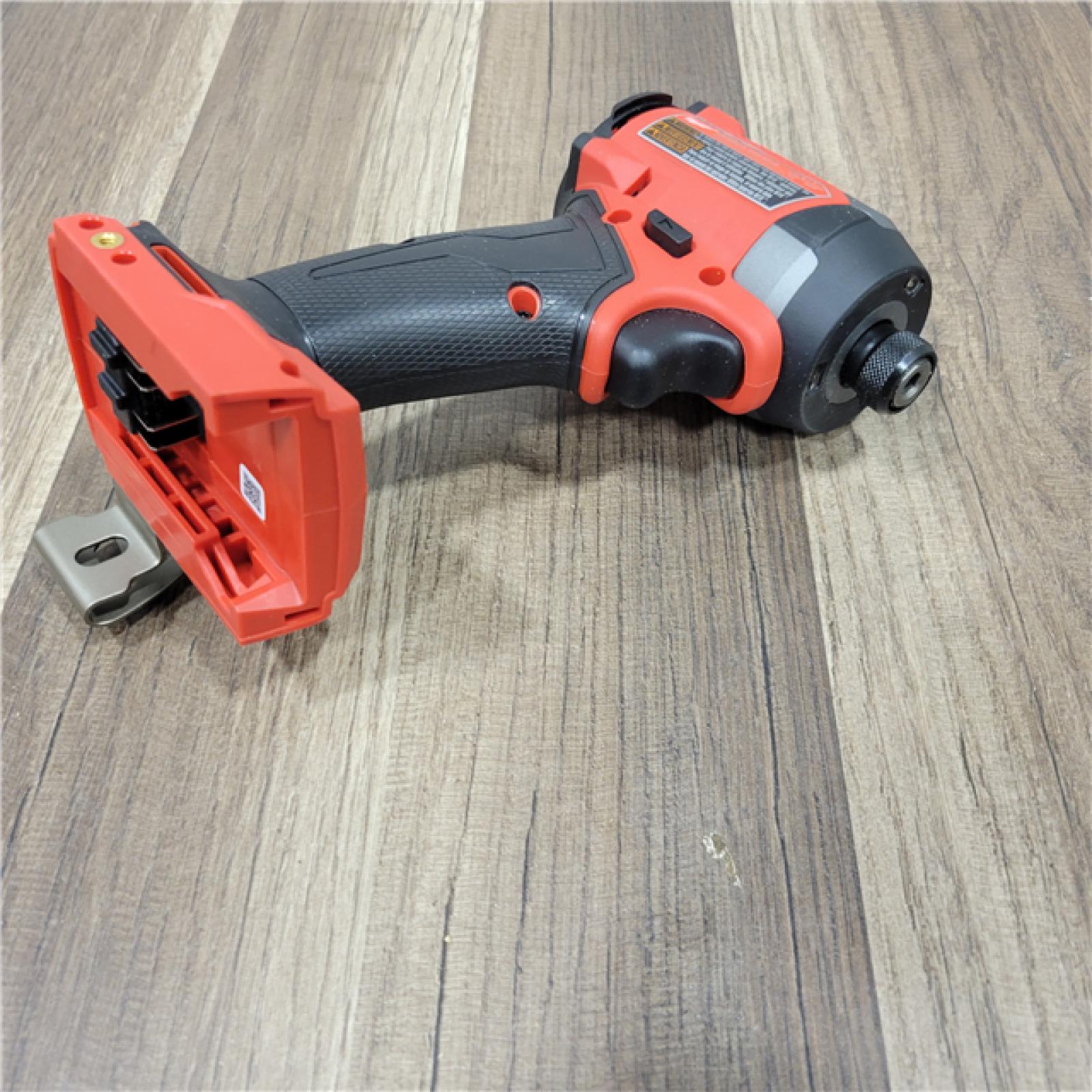 AS-IS Milwaukee 2953-20 18V Lithium-Ion Brushless Cordless 1/4   Hex Impact Driver Bare Tool  Red