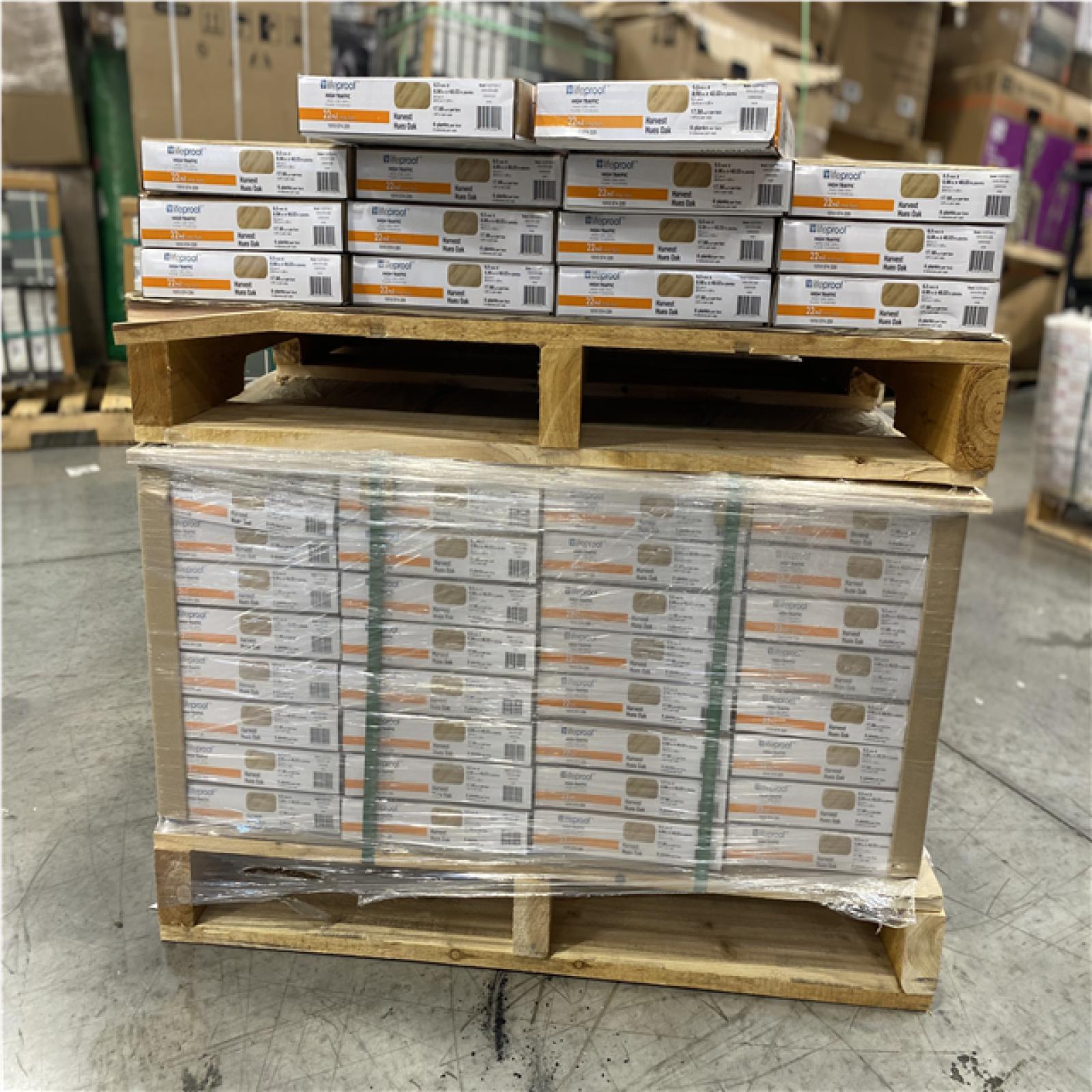 DALLAS LOCATION- Lifeproof Harvest Hues Oak 22 MIL x 9 in. W x 48 in. L Vinyl Flooring PALLET (46 CASES)