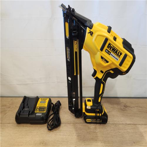 AS-IS- DEWALT 20V MAX XR 15 Ga. Cordless 34 Deg Nailer 20 V