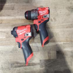 HOUSTON LOCATION - AS-IS (APPEARS LIKE NEW) Milwaukee FUEL 12-Volt Lithium-Ion Brushless Cordless Hammer Drill and Impact Driver Combo Kit