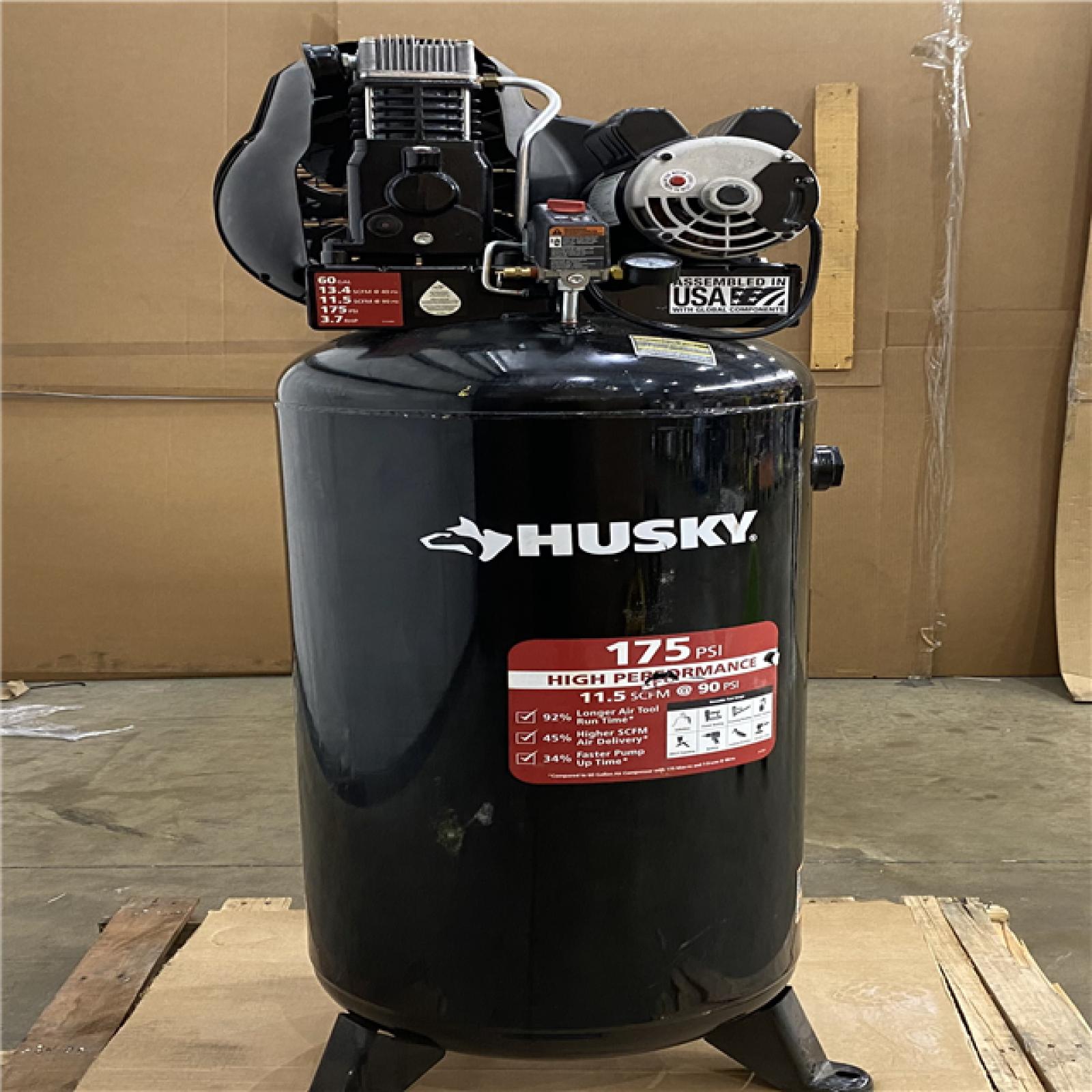 Houston Location AS IS - Husky 60gal Air Compressor