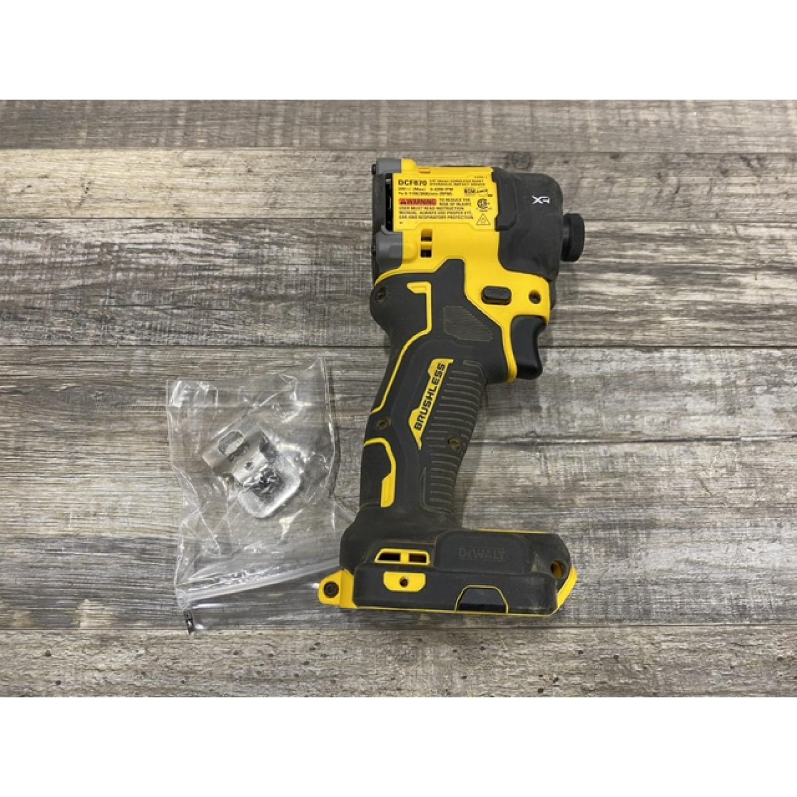 AS-IS DEWALT 20V XR Brushless Cordless 1/4 in. Quiet Hydraulic Impact Driver (Tool-Only)