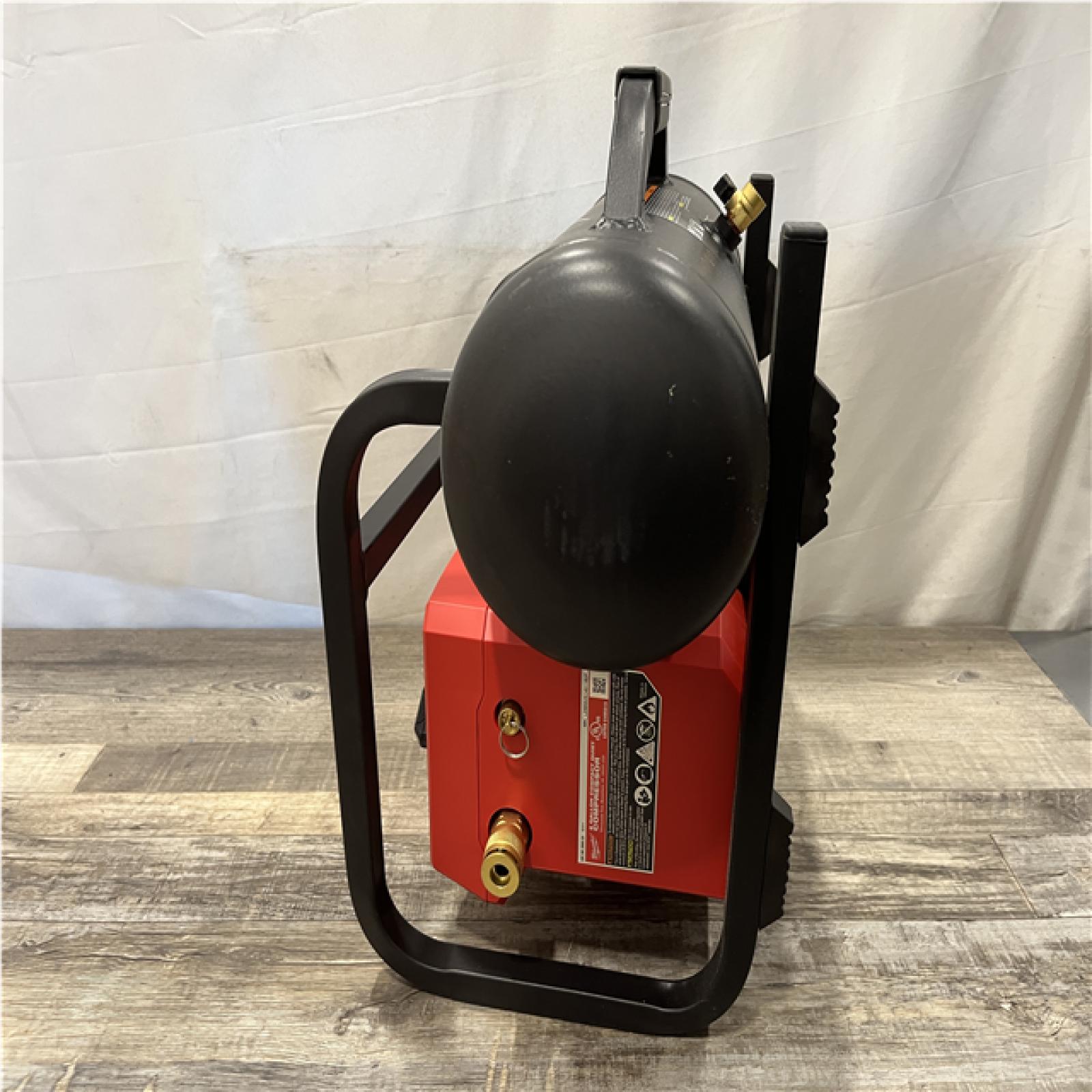 AS-IS Milwaukee FUEL 18-Volt Lithium-Ion Brushless Cordless 2 Gal. Electric Compact Quiet Compressor (Tool-Only)