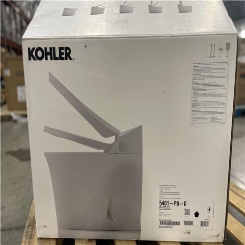 DALLAS LOCATION- KOHLER Veil® One-piece compact elongated smart toilet  dual-flush  bidet  touch screen remote  (WHITE)