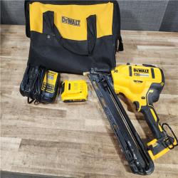 HOUSTON LOCATION - AS - IS DEWALT 20V MAX XR Lithium-Ion Cordless 2-1/2 in. 15-Gauge Finish Nailer Kit