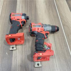 AS-IS MILWAUKEE M18 18-Volt Lithium-Ion Brushless Cordless FUEL Combo Kit (5-Tool) with 2-Batteries, 1-Charger, and Tool Bag